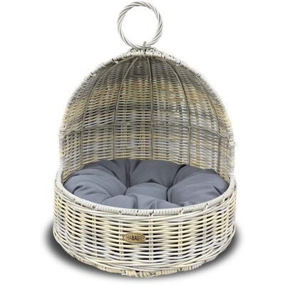 HABAU - Katzen-Bett - 41x40x38 cm - graubeige - Cat bed HABAU - Katzen-Bett - 41x40x38 cm - graubeige - Cat bed