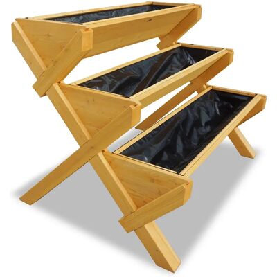 Jardinière surélevée HABAU en cèdre - 3 niveaux, 110x74x89cm - Publicité Jardinière surélevée HABAU en cèdre - 3 niveaux, 110x74x89cm - Publicité