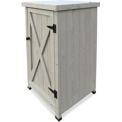Armoire de jardin HABAU - Compacte, 45x45x91cm, Gris - Publicité Armoire de jardin HABAU - Compacte, 45x45x91cm, Gris - Publicité