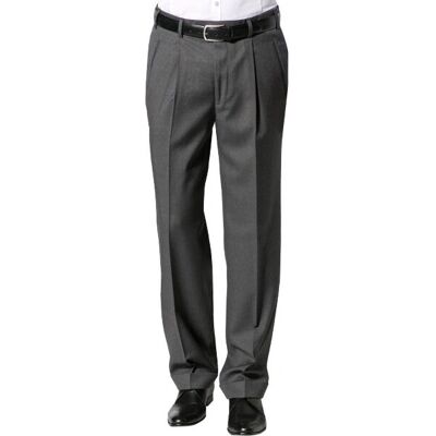 Hiltl Graue Wollhose - Regular Fit - Klassischer Bügelfalten - Hose Hiltl Graue Wollhose - Regular Fit - Klassischer Bügelfalten - Hose