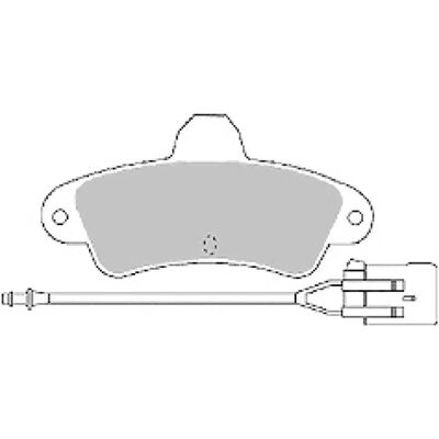 MAPCO 6392 - Bagbremseklodssæt til Ford Cougar Mondeo MAPCO 6392 - Bagbremseklodssæt til Ford Cougar Mondeo