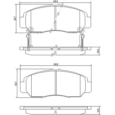 Mapco 6734 Forbremseklodser Sæt - Passer Honda 45022S7AE00, 45022S7AE50 Mapco 6734 Forbremseklodser Sæt - Passer Honda 45022S7AE00, 45022S7AE50