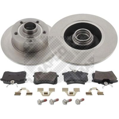 Mapco 2 Discuri și plăcuțe de frână 245mm pentru Audi A4 - Set de frâne Mapco 2 Discuri și plăcuțe de frână 245mm pentru Audi A4 - Set de frâne