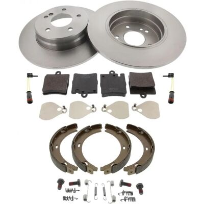 Mercedes-Benz C-Klasse Bremse sæt - 290mm Diameter, Slidvarselskontakt Mercedes-Benz C-Klasse Bremse sæt - 290mm Diameter, Slidvarselskontakt