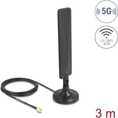 DeLOCK 10040 Network Antenna - Omni-directional, 3 dBi, SMA DeLOCK 10040 Network Antenna - Omni-directional, 3 dBi, SMA
