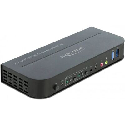 Interrupteur KVM DeLOCK 11481 - 4K Ultra HD, HDMI, USB 3.0, Noir - Publicité Interrupteur KVM DeLOCK 11481 - 4K Ultra HD, HDMI, USB 3.0, Noir - Publicité