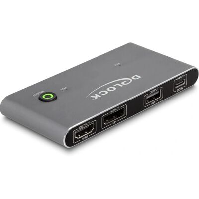 DeLOCK 11485 KVM-Schalter Anthrazit - Computer, Monitor, USB 2.0 DeLOCK 11485 KVM-Schalter Anthrazit - Computer, Monitor, USB 2.0