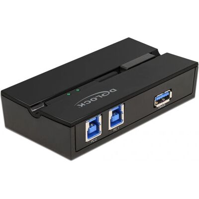 Delock USB-Schalter - Teilt 1 USB 3.0 Gerät - Wandmontage Delock USB-Schalter - Teilt 1 USB 3.0 Gerät - Wandmontage