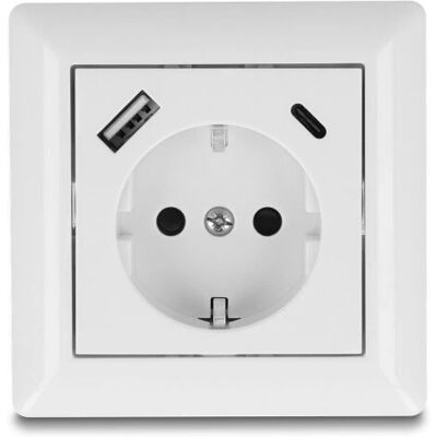 DeLOCK 11499 Steckdose mit USB A & C - Weiß DeLOCK 11499 Steckdose mit USB A & C - Weiß