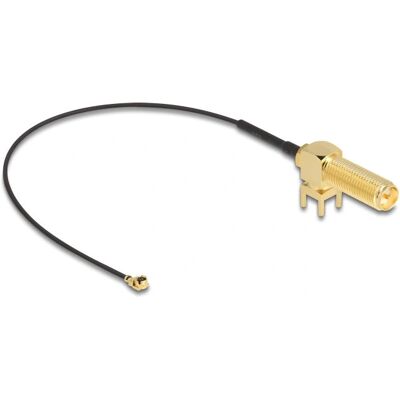 DeLOCK 12039 Cable coaxial - 15cm, Negro, RP-SMA MHF1 DeLOCK 12039 Cable coaxial - 15cm, Negro, RP-SMA MHF1