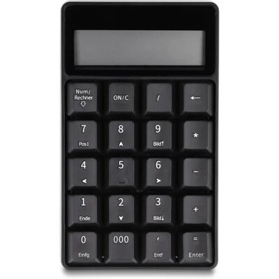 Clavier numérique DeLOCK 12113 - Sans fil, Calculatrice, Noir Clavier numérique DeLOCK 12113 - Sans fil, Calculatrice, Noir