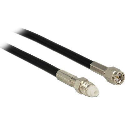 DeLock 12450 Koaxialkabel - 7,5 m, FME zu SMA weiblich, Schwarz DeLock 12450 Koaxialkabel - 7,5 m, FME zu SMA weiblich, Schwarz