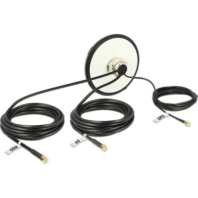 DeLOCK 12455 Omnidireziós Antenna - GPS, LTE, GSM/UMTS - Vízálló DeLOCK 12455 Omnidireziós Antenna - GPS, LTE, GSM/UMTS - Vízálló