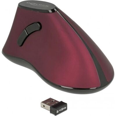 DeLOCK 12528 Kabellose Maus - Ergonomischer Optischer 1000 DPI DeLOCK 12528 Kabellose Maus - Ergonomischer Optischer 1000 DPI