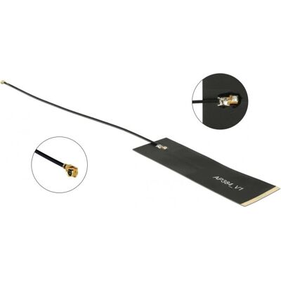 DeLock LoRa/MHF Antenne, SMA-Stecker, schwarz - Netzwerk Zubehör DeLock LoRa/MHF Antenne, SMA-Stecker, schwarz - Netzwerk Zubehör