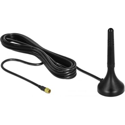 DeLock 12583 Network Antenna - Omnidirectional LTE - Black DeLock 12583 Network Antenna - Omnidirectional LTE - Black