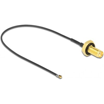 DeLOCK 12663 câble coaxial - 20cm, noir, connecteur SMA MHF 4L LK - Câble haute fréquence - Publicité DeLOCK 12663 câble coaxial - 20cm, noir, connecteur SMA MHF 4L LK - Câble haute fréquence - Publicité