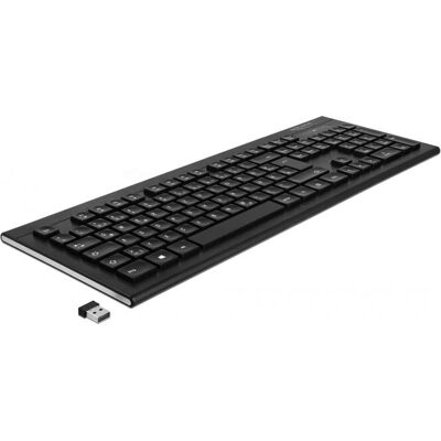 DeLOCK 12671 Kabellose Deutsche QWERTZ Schwarze Tastatur DeLOCK 12671 Kabellose Deutsche QWERTZ Schwarze Tastatur
