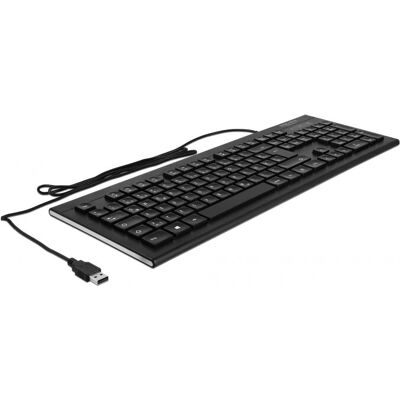 Delock 12672 Kabelloses Tastatur - QWERTZ Schwarz Delock 12672 Kabelloses Tastatur - QWERTZ Schwarz