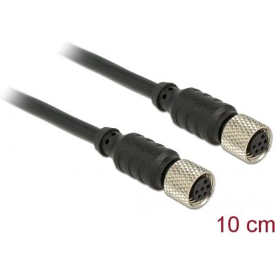 Cable sensor/actuador DeLOCK 12689 impermeable - 0,1 m M8 Cable sensor/actuador DeLOCK 12689 impermeable - 0,1 m M8