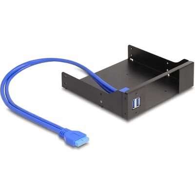 Accesorio de rack de metal DeLOCK 18006 - 5.25'', USB 5 Gbps, Negro Accesorio de rack de metal DeLOCK 18006 - 5.25'', USB 5 Gbps, Negro