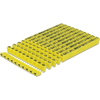 DeLOCK 18303 Kabelclips A-Z Gelb - Kabelzubehör DeLOCK 18303 Kabelclips A-Z Gelb - Kabelzubehör