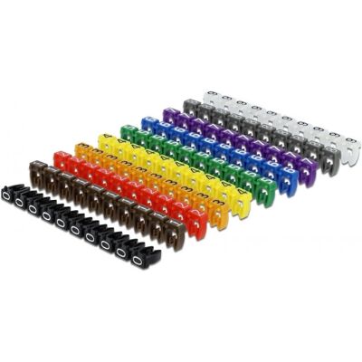 Delock 18304 Kabelklemmen - Bunte Farben, 100 Stück Delock 18304 Kabelklemmen - Bunte Farben, 100 Stück