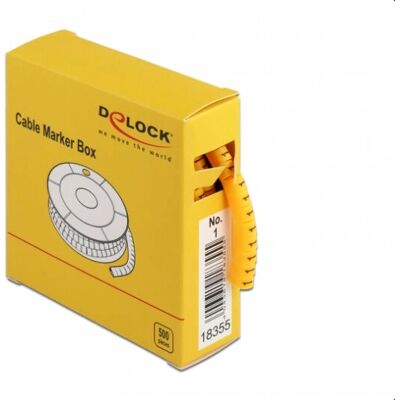 DeLOCK 18355 Kabelmarkierer - 4-5mm, 500 Stück DeLOCK 18355 Kabelmarkierer - 4-5mm, 500 Stück