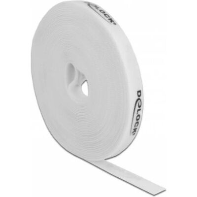 DeLOCK 18388 Montagetape - Wiederverwendbares Klettband - 10 m - Weiß DeLOCK 18388 Montagetape - Wiederverwendbares Klettband - 10 m - Weiß
