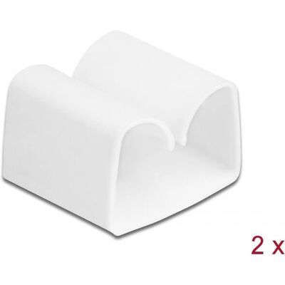DeLOCK 18395 Kabelhalter - Kabelclips für Schreibtisch/Wand - 2 Stück DeLOCK 18395 Kabelhalter - Kabelclips für Schreibtisch/Wand - 2 Stück