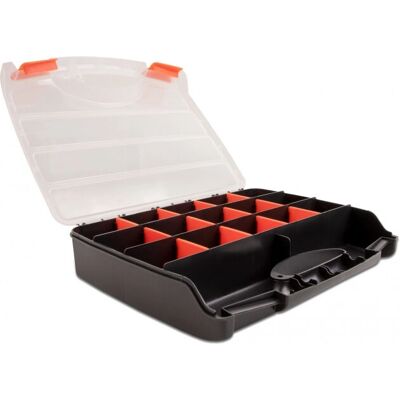 DeLOCK 18418 Aufbewahrungsbox - 17 Fächer - Orange / Schwarz - Rechteckig Kunststoff DeLOCK 18418 Aufbewahrungsbox - 17 Fächer - Orange / Schwarz - Rechteckig Kunststoff