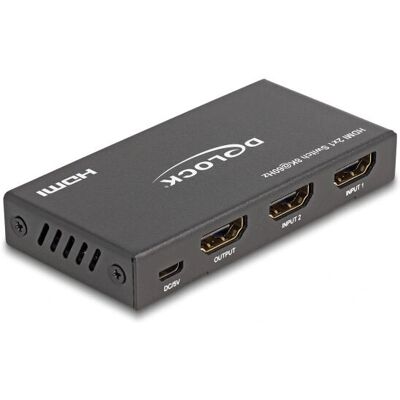 Delock HDMI Switch 2 x HDMI in zu 1 x HDMI out 8K 60 Hz Delock HDMI Switch 2 x HDMI in zu 1 x HDMI out 8K 60 Hz