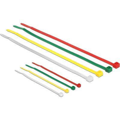 DeLOCK 18628 Abrazaderas de nylon, verdes, rojas, transparentes, amarillas, 100/200 pcs DeLOCK 18628 Abrazaderas de nylon, verdes, rojas, transparentes, amarillas, 100/200 pcs