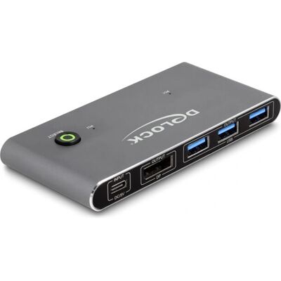 DeLOCK 18646 KVM switch - 8K Ultra HD - DisplayPort & USB DeLOCK 18646 KVM switch - 8K Ultra HD - DisplayPort & USB