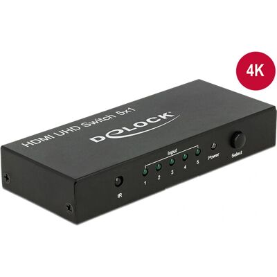 DeLOCK 18685 HDMI-Videow switch - 5 Ports 4K DeLOCK 18685 HDMI-Videow switch - 5 Ports 4K