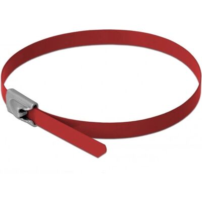 DeLOCK 18778 Stahl Rote Kabelbinder - 30cm, Packung mit 10 DeLOCK 18778 Stahl Rote Kabelbinder - 30cm, Packung mit 10