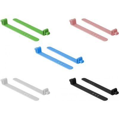 DeLock Silikon-Kabelbinder, wiederverwendbar, 10 Stück, sortiert DeLock Silikon-Kabelbinder, wiederverwendbar, 10 Stück, sortiert