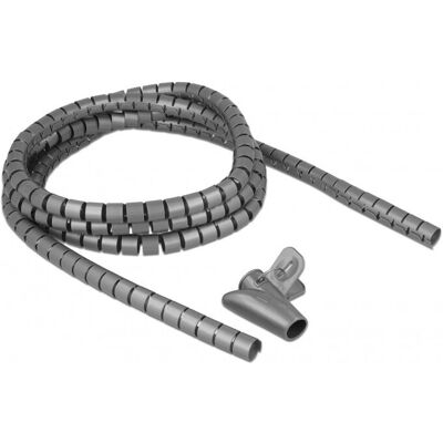 DeLOCK 18843 Grauer Spiralkabelschutz - 2,5m DeLOCK 18843 Grauer Spiralkabelschutz - 2,5m