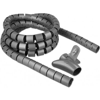 DeLock Kabelschutz 18845 - Spiralschlauch mit Werkzeug 2,5m - Grau DeLock Kabelschutz 18845 - Spiralschlauch mit Werkzeug 2,5m - Grau