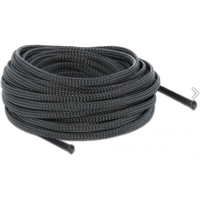 DeLOCK Gebreide Sleeving - 10m - Zwart DeLOCK Gebreide Sleeving - 10m - Zwart