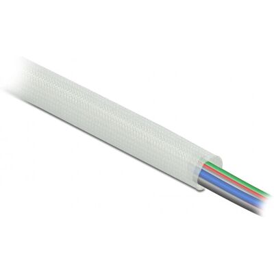 DeLOCK Weißer Fiberglass Sleeving - 10m - Hitzebeständiger Kabelschutz DeLOCK Weißer Fiberglass Sleeving - 10m - Hitzebeständiger Kabelschutz