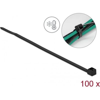 DeLock Kabelbinder 19186 - Kälteresistent - 10cm - Schwarz DeLock Kabelbinder 19186 - Kälteresistent - 10cm - Schwarz