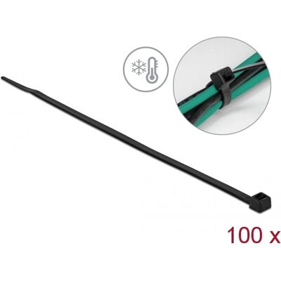 DeLOCK 19189 Kälteresistente Kabelbinder - 200mm, 100 Stück DeLOCK 19189 Kälteresistente Kabelbinder - 200mm, 100 Stück