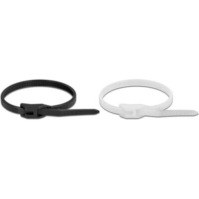 DeLOCK 19489 Kabelbinder - Schwarz, Transparent - 205mm - Max. 52mm Bündel - Langlebig DeLOCK 19489 Kabelbinder - Schwarz, Transparent - 205mm - Max. 52mm Bündel - Langlebig