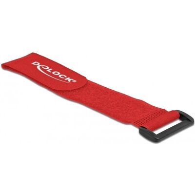 DeLock Kabelbinder, Klett-Kabelbinder mit Schlaufe L 280 x B 38 mm rot 3 Stück DeLock Kabelbinder, Klett-Kabelbinder mit Schlaufe L 280 x B 38 mm rot 3 Stück