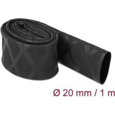 DeLOCK 19593 Tube thermorétractable - Noir, motif X, 1 m DeLOCK 19593 Tube thermorétractable - Noir, motif X, 1 m