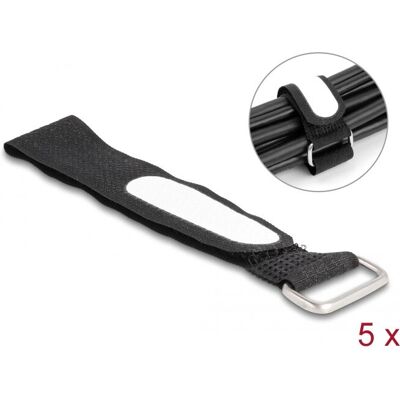 DeLOCK 19606 Nylon opaska na kable - Wielokrotnego użytku z velcro DeLOCK 19606 Nylon opaska na kable - Wielokrotnego użytku z velcro