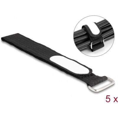 Delock Kabelorganizer - Klettbänder mit Loop & Etikett - 305mm Delock Kabelorganizer - Klettbänder mit Loop & Etikett - 305mm