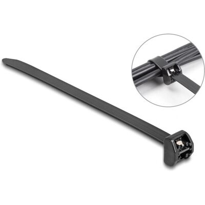 DeLOCK 19728 Kabelbinder - 406mm, Schwarz - Kunststoff, 10 Stk DeLOCK 19728 Kabelbinder - 406mm, Schwarz - Kunststoff, 10 Stk