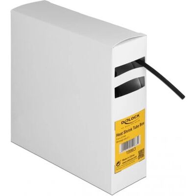 DeLock Schrumpfschlauch Box, mit Innenkleber, Schrumpfungsrate 3:1, 5 m x 3,2 mm schwarz DeLock Schrumpfschlauch Box, mit Innenkleber, Schrumpfungsrate 3:1, 5 m x 3,2 mm schwarz